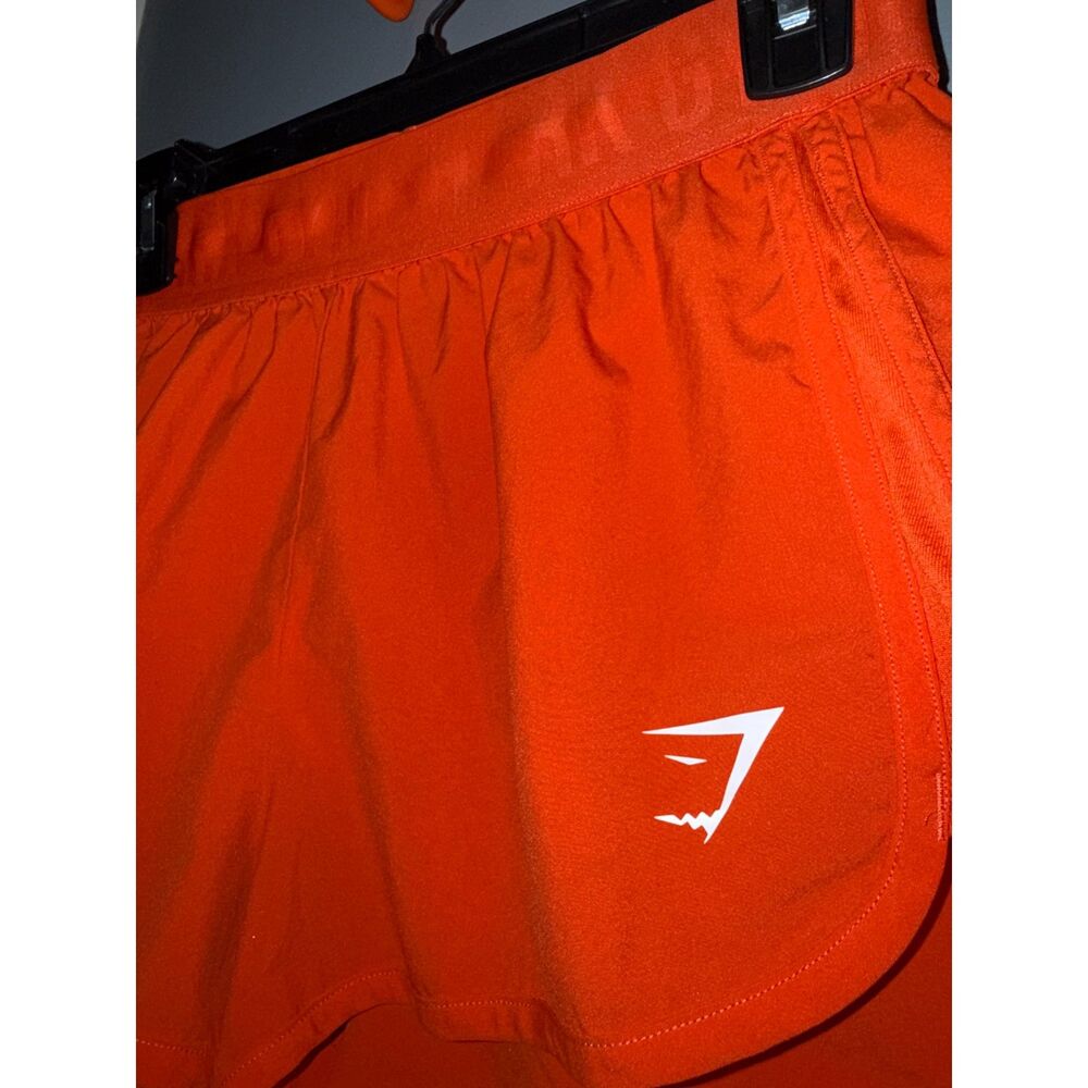 Women's Gymshark Orange Loose Fit Training Shorts | Size Small | Activewear - Picture 2 of 4